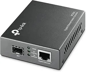 TP-Link MC220L - Gigabit SFP To RJ45 Fiber Media Converter - Fiber To Ethernet Converter - Plug And Play - Durable Metal Casing - Versatile Compatibility - Auto-Negotiation - UL Certified