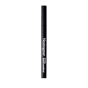 Neutrogena Precision Liquid Eyeliner With Honey & Coconut, Hypoallergenic, Smudge- & Water-Resistant Liquid Eyeliner Makeup For Sensitive Eyes, Precise Application, Jet Black, 0.013 Fl. Oz