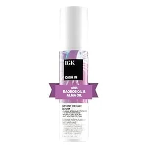 Igk Cash In Instant Repair Serum - Helps Repair Damage, Protect Against Breakage And Heat - Seals Split Ends For A Softer, Smoother Finish - 1.7 Oz