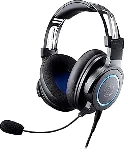 Audio-Technica ATH-G1 Premium Gaming Headset For PS5&Xbox Series X, Laptops, And Pcs, With 3.5 Mm Wired Connection, Detachable Mic, Black