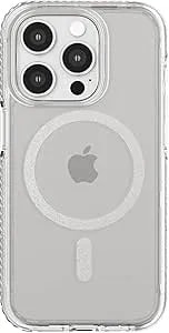 tech21 Evo Crystal For Iphone 15 Pro - Compatible With Magsafe - Impact Protection Case - White Titanium
