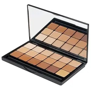 Graftobian Glamour CrèMe Ultra Hd Foundation Super Palettes - Foundation Palette, Contour Makeup, Foundation For Professional Makeup Kit, Face Makeup For Full Coverage - Warm Color