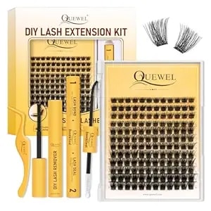 Quewel Lash Clusters Kit, Lashes Clusters Bond And Seal Waterproof, Eyelash Clusters Applicator Tool With Cluster Lashes Glue Remover For Natural Look Diy At Home(Zs-h01-Kit)