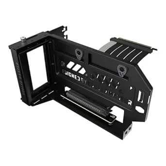 Cooler Master Masteraccessory Vertical GPU Card Holder Kit V3 Black, Premium Riser Cable PCI-E 4.0 x16-165mm, Pcie 3.0 Compatible, Adjustable Length For E-ATX - ATX - Micro ATX Case (MCA-U000R-KFVK03)