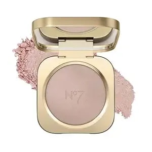 no7 Radiant Glow Powder Highlighter Makeup - Lightweight, Buildable Highlighting Powder For A Dewy, Natural-Looking Shine - Silky Illuminator In 3 Glowing Shades - Pink Silk (5g)
