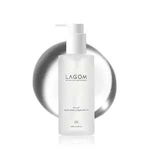 Lagom Micro Pore Cleansing Oil, Daily Lightweight Makeup Blackhead Remover For Face, Korean Skincare 6.76 Fl Oz