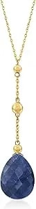 Ross-Simons Precious Gemstone Y-Necklace In 14kt Yellow Gold