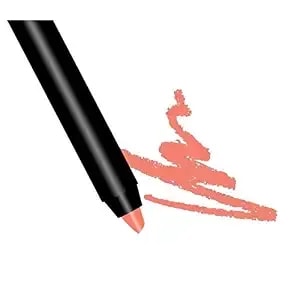 By The Clique Premium Long Lasting Matte Nude Lip Liner Pencil - Sun Kissed Tan - Soft Peach Tinted Nude Lip Liner