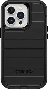Otterbox Defender Series Rugged Case For Iphone 13 Pro (Not 13/13 Mini/13 Pro Max) Case Only - Non-Retail Packaging - With Microbial Defense (Black)