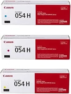Canon Genuine 054 High Yield Cmy Color Toner Cartridge Set