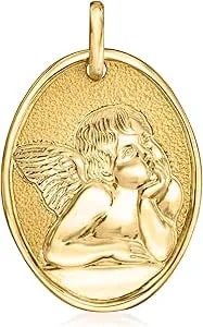 Ross-Simons Italian 14kt Yellow Gold Raffaello'S Angel Pendant