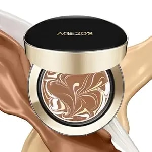 age20'S Signature Essence Pact Spf 50+ - Pack Of 1 - 31n Toffee - Cream Foundation, Dewy Finish, Natural Coverage - Korean Cushion Foundation