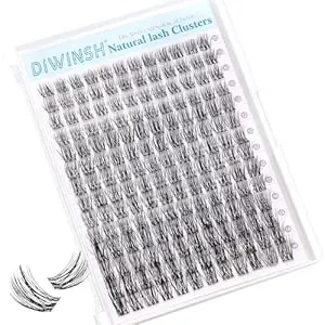 Wispy Lash Clusters 168pcs Eyelash Clusters 10-14mm Eyelashes Extensions Natural Wispy Cluster Lashe Volume With Soft Thin Invisible Clear Eyelash Band Lash Extension