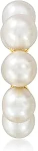 Ross-Simons 3-3.5mm Cultured Pearl Bead Charm In 18kt Gold Over Sterling