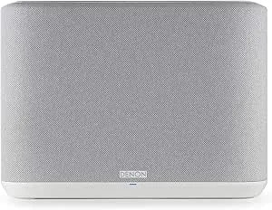 Denon Home 250 Wireless Smart Speaker (White), Bluetooth Wireless, 0.75" Tweeters, 4" Bass Drivers, Heos Built-In, Airplay 2, Multi-Room Streaming, Simple Setup, Mid-Size Design