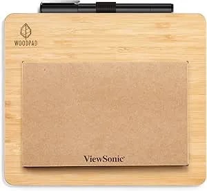 Viewsonic ID0730 7.5 Inch Portable Digital Writing Pen Pad With Battery Free Ink Pen For Sketching, Drawing, Graphic Design, Remote Teaching, Distance Learning Supports Windows, Mac, Android