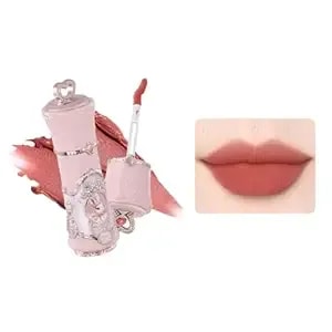 Flower Knows Bunny Garden Cloud Lip Cream, Brick Rose Red Velvet Matte Lip Color, Transfer-Resistant Lightweight Hydrating Formula, Vegan