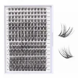 Lash Clusters 204 Pcs Individual Lashes Clusters Eyelash Extensions False Eyelashes Diy Lash Extension Kit Reusable False Eyelashes Natural Look Mix 10-16mm(dm01+dm17)
