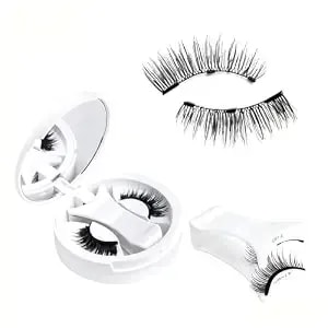 Natural Look Magnetic Eyelashes With Applicator – Reusable, No-Glue Magnetic Lashes, Soft And Lightweight Lash Kit, Easy To Apply And Remove, Beginner-Friendly Magnetic Eyelashes