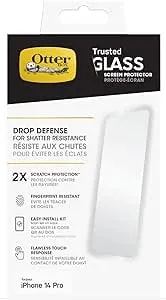 Otterbox Trusted Glass Screen Protector For Iphone 14 Pro (Only), Flawless Touch Response, Fingerprint Resistant, Precision Fit, Vibrant Clarity