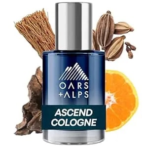 Oars + Alps Ascend Mens Cologne And Body Spray, Travel Size Cologne For Men Body Spray, Warm Fragrance, Scented With Mandarin, Teakwood Cedarwood & Warm Cardamom, Blends Refreshing, 1oz