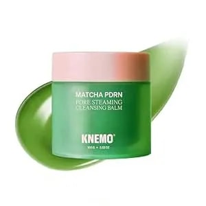 Knemo Matcha Pdrn Thermal Cleansing Balm – Warming Pore Detox & Makeup Remover, Strengthening Matcha & Rice Milk Formula, Gentle Double Cleanser For Soft, Glowing Skin