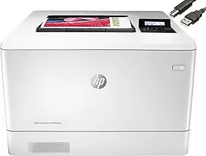 Hp Color Laserjet Pro m454dn Laser Printer, Auto-On/Auto-Off Technology, Automatic 2-Sided Printing, Built-In Ethernet, 2-Line Lcd Display, 28 Ppm, 250-Sheet, 256 Mb (Renewed)