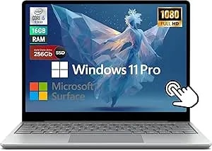 Microsoft Surface Laptop Go 2 12.4" Touchscreen Laptop Computer, Intel Quad-Core i5-1135g7 Notebook Pc, 16 Gb Ram, 256 Gb Ssd, Fingerprint Reader, Type-C, Webcam, Windows 11 Pro (Renewed)