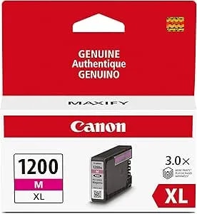 Canon Pgi-1200xl Genuine Magenta Ink Tank, Compatible With mb2120, mb2720, b2020, mb2320 (Optional) Printers