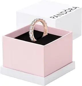 Pandora Sparkling Row Eternity Ring - Ring For Women - Layering Or Stackable Ring - Gift For Her Shine With Cubic Zirconia - With Gift Box