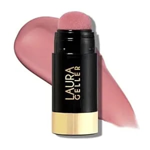 Laura Geller New York Serum Blush Tint, Lightweight Liquid Blush For Cheeks, Weightless Watercolor Sheer Finish, Practical Pink