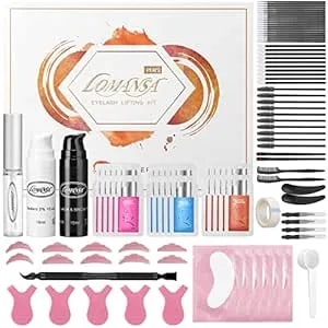 Lash Lift And Black Kit, Instant Fuller Eyelash Lift Brow Lamination Kit With Black Colors, Fast Quick Lifting And Voluminous Coloring, Achieve Salon-Quality Results