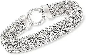 Ross-Simons Byzantine Beaded-Edge Bracelet