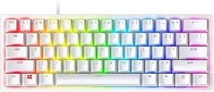 Razer Huntsman Mini 60% Gaming Keyboard, Linear Optical Switches, White - Aluminum Top Frame, Chroma Rgb Lighting, Pbt Keycaps, Onboard Memory, Snap Tap