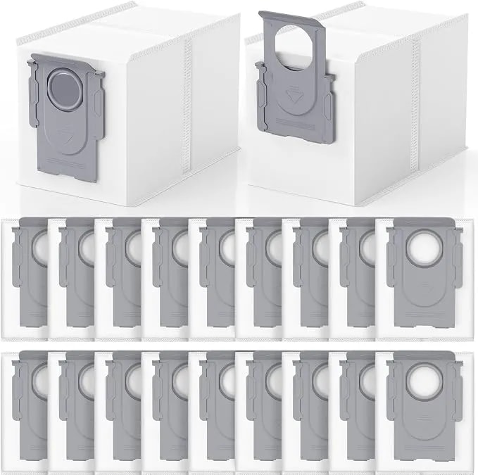 20 Pack Qrevo Dust Bags For Roborock Qrevo S Pro, Qv 35a, Qrevo s5v - And For Saros 10/10r, z70, Curv/Curvx, Q Revo S/Pro/Plus/Maxv/Edge/ s5x/ s5a, s8 Maxv/Max Ultra Robot Vacuum Cleaner