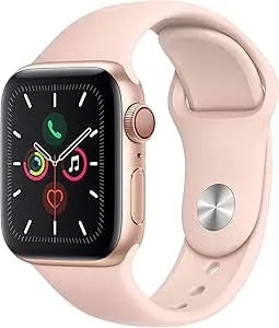 Apple Watch Series 5 (Gps + Cellular, 44mm) - Gold Aluminum Case With Pink Sand Sport Band (Renewed)