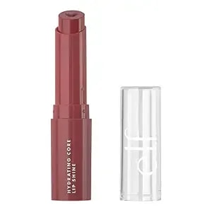 E.L.F. Hydrating Core Lip Shine With Shea Butter & Vitamin E, Tinted Lip Balm For A Smooth, Glossy Finish & Long-Lasting Moisture, Happy Dusty Rose