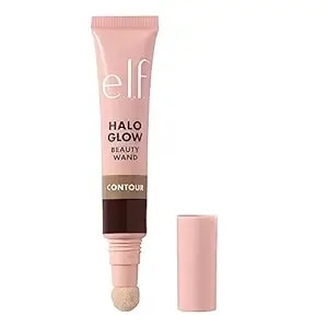 E.L.F. Halo Glow Contour Beauty Wand, Liquid Contour Wand For A Naturally Sculpted Look, Buildable Formula, Vegan & Cruelty-Free, Deep/Rich