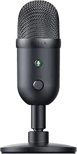 Razer Seiren V2 X USB Condenser Microphone For Streaming And Gaming On PC: Supercardioid Pickup Pattern - Integrated Digital Limiter - Mic Monitoring And Gain Control - Built-In Shock Absorber