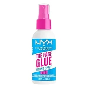 Nyx Professional Makeup The Face Glue Setting Spray, Transfer-Resistant Waterproof Setting Spray, Up To 24hr Make Up Wear