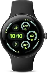 Google Pixel Watch 3-45mm - Matte Black - (LTE+Bluetooth) (Renewed)