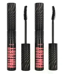 Benefit Fan Fest Fanning & Volumizing Mascara 2-Piece Set (0.3 Ounce Full Size + 0.14 Ounce Mini)