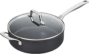 Le Creuset Essential Non-Stick Ceramic Sauté Pan With Glass Lid, 4 ¼ Qt.