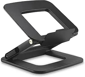 Kensington Smartfit Eq Adjustable Laptop Stand For Desk, Foldable Portable Notebook Holder, Anti-Slip Silicone Tablet Mount For 13"-16" Laptops And Tablets, Black k50427na