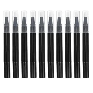 Lurrose Clear Gloss Lip Gloss 10pcs Transparent Pens Empty Nail Oil Pen Brush Cosmetic Lip Gloss Container Applicator Eyelash Growth Liquid Tube For Beauty Supplies 3ml Color 5 Eyelash Container
