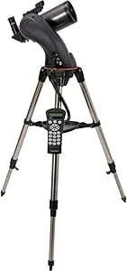 Celestron Nexstar 90SLT-Mak Portable Computerised Maksutov-Cassegrain Telescope With Quick-Release Fork-Arm Mount, Accessory Tray And 'Starry Night' Special Edition Software, Grey