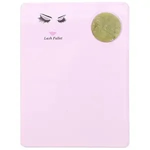Eyelash Pallet Holder Eyelash Extension Pallet With Jade Stone Acrylic Lash Tray Adhesive Holder For Eyelash Extensions