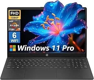 Hp Flagship Business Laptop, 15.6" Fhd Ips Display, Amd Ryzen 7 7730u, 16gb Ram & 512gb Pcle Ssd, Windows 11 Pro, Copilot Ai, Wifi 6, Bluetooth, Numeric Keyboard, With Patented Accessory