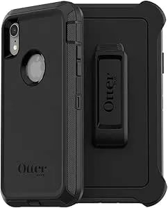 Otterbox Iphone Xr (Only) - Defender Series Case - Black - Rugged & Durable - With Port Protection - Holster Clip Included - Retail Packaging