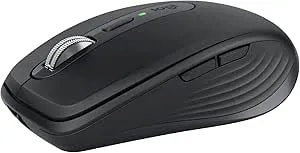 Logitech Mx Anywhere 3s Compact Wireless Mouse, Fast Scrolling, 8k Dpi Any-Surface Tracking, Quiet Clicks, Programmable Buttons, Usb C, Bluetooth, Windows Pc, Linux, Chrome, Mac - Graphite
